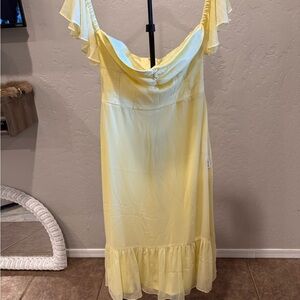 Gianni Bini Yellow Wedding Dress